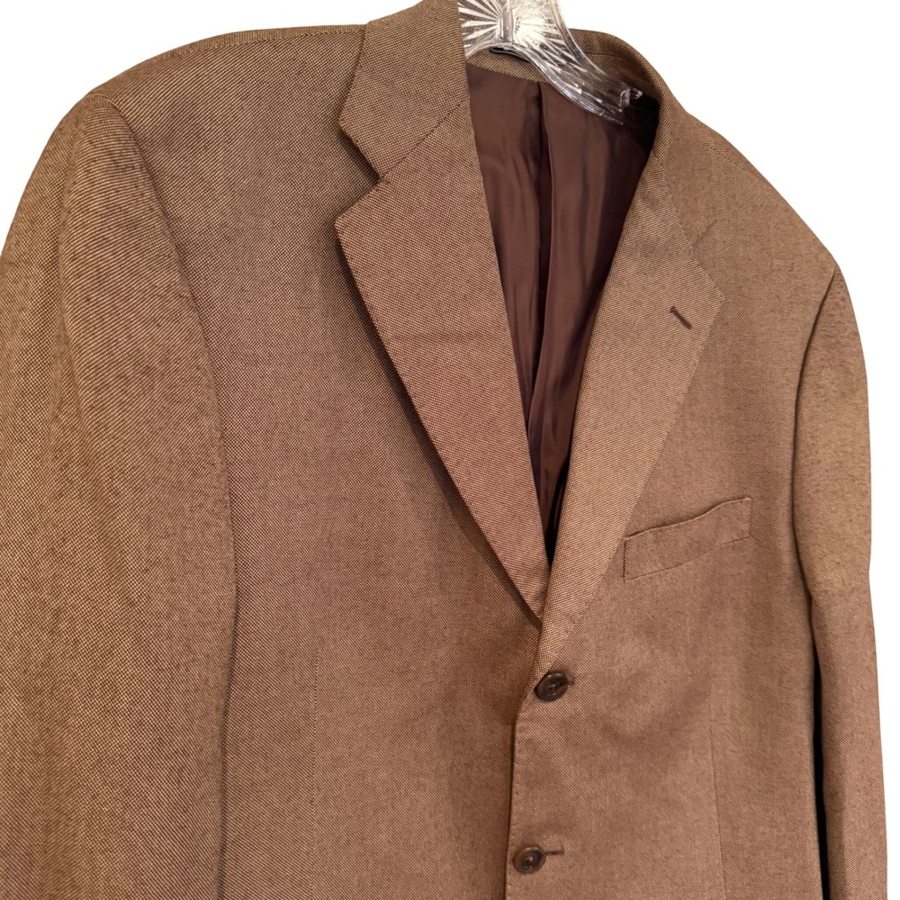 Arnold‎ Brant Classic Bamboo Blazer Sport Coat Men's 42R Brown Business Casual